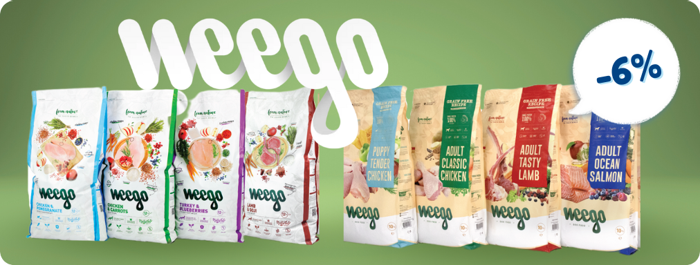 Weego ração seca para Cães -6%