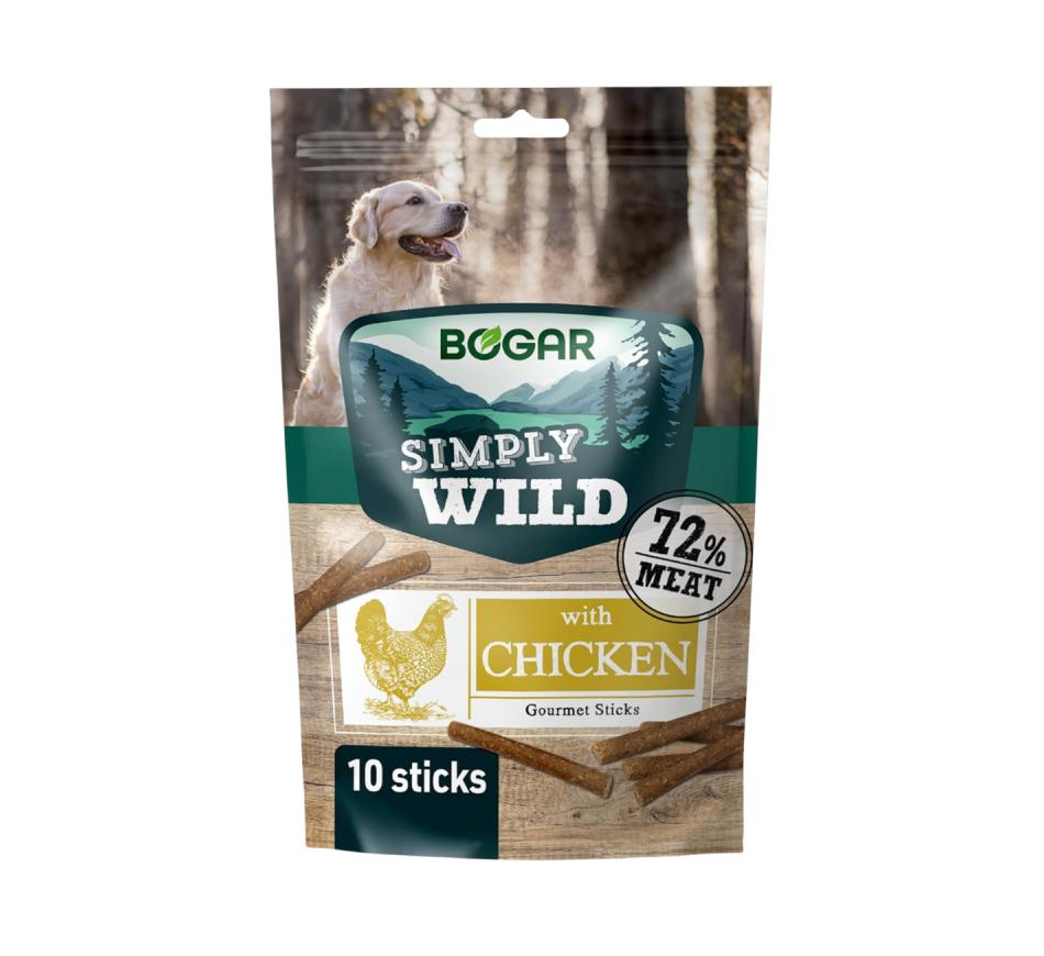 Bogar Simply Wild Gourmet Sticks Frango para Cão