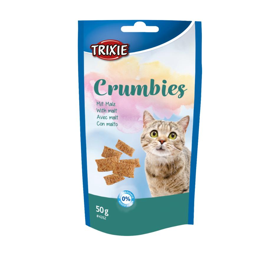 Crumbies Snack com Malte Anti-Hairball para Gatos - Trixie