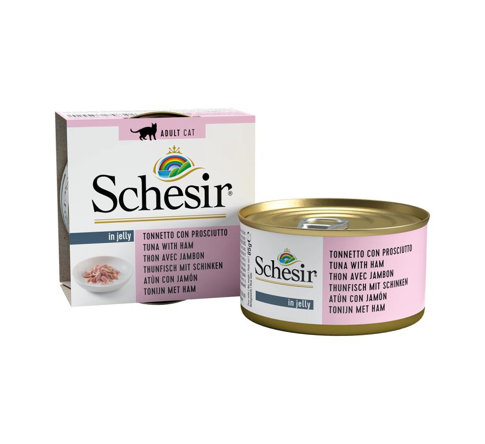 Schesir Gato Atum e Presunto em Gelatina