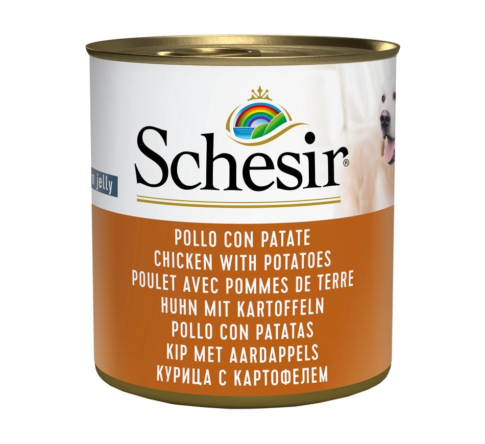 Schesir Cão Frango e Batatas em Gelatina 