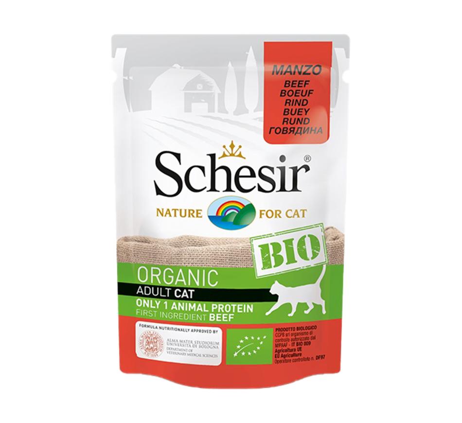 Schesir Bio Gato Húmido Vaca 