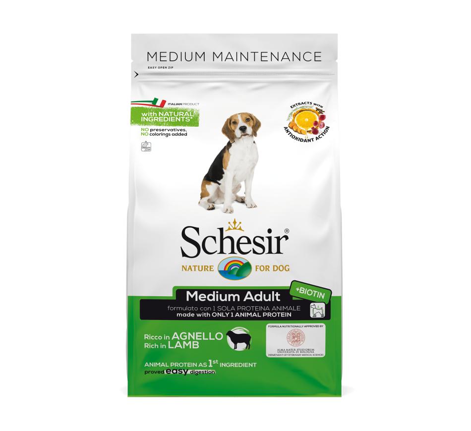 Schesir Cão Adulto Maintenance Medium Borrego
