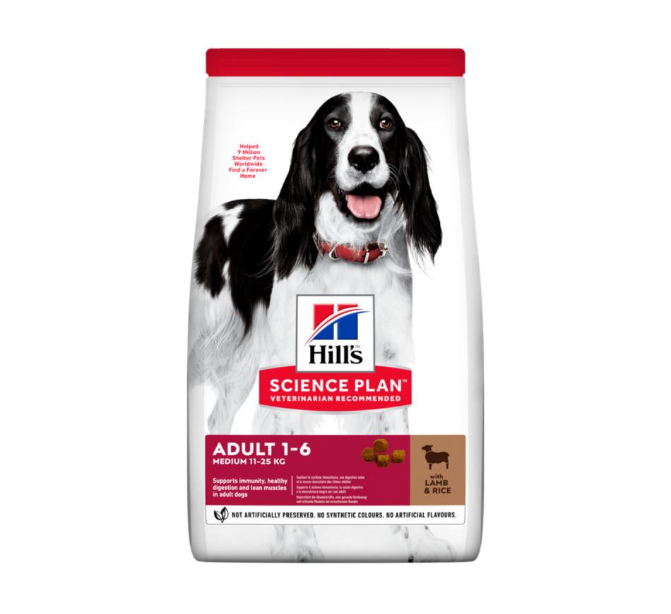 Hill's Science Plan Cão Adulto Raça Média Borrego 