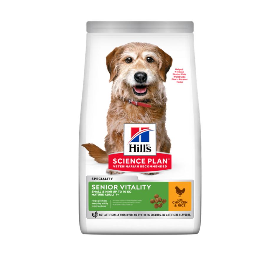 Hill's Science Plan Cão Adulto Maturo 7+ Senior Vitality Small & Mini Frango