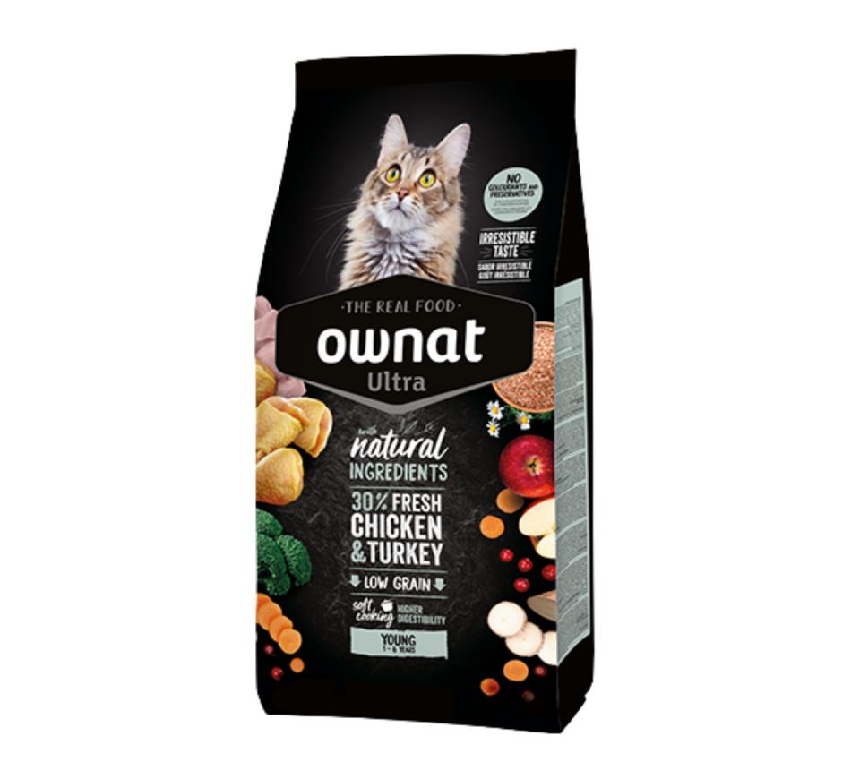 Ownat Ultra Gato Young Frango e Perú