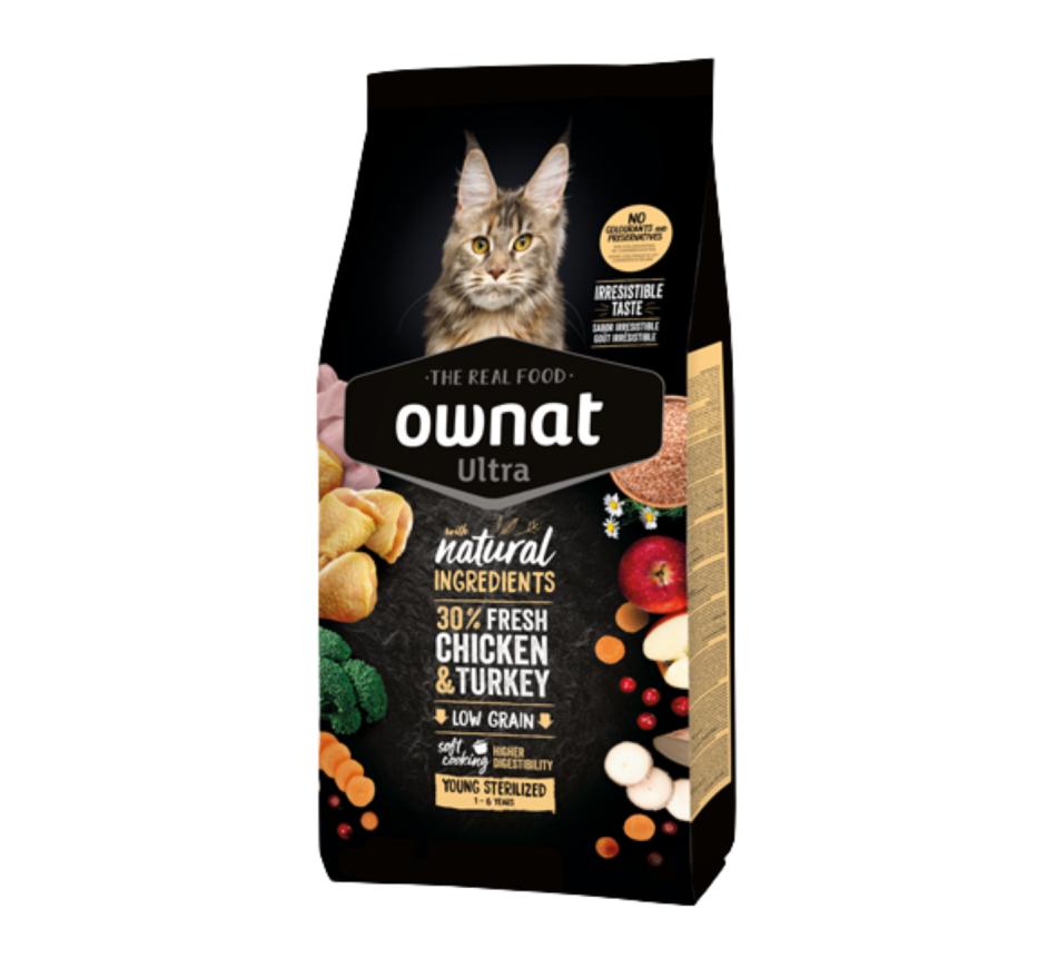 Ownat Ultra Gato Young Sterilized Frango e Perú