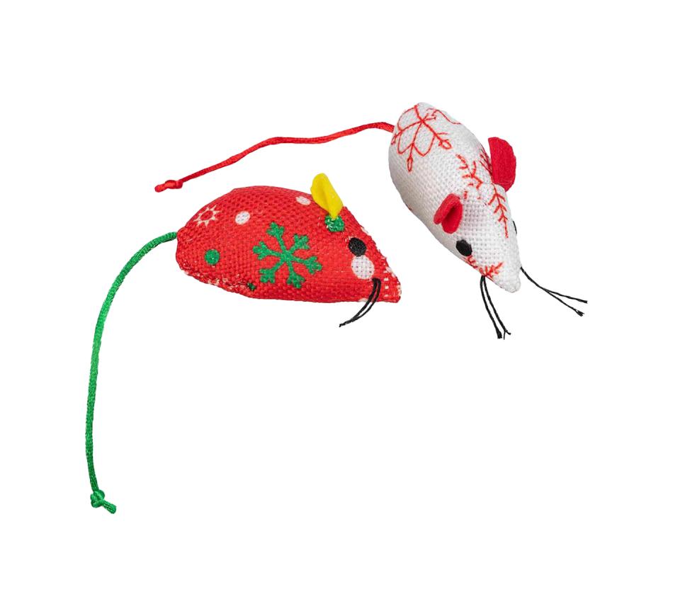 Rato XMAS em Tecido 7cm 2uni - Trixie