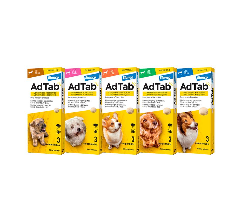 AdTAb 3 Comprimidos Mastigável para Cães - Elanco