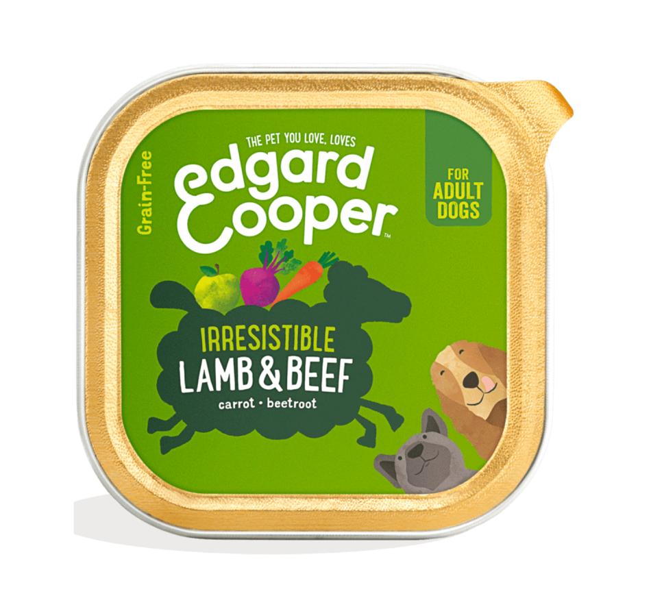 Edgard & Cooper Ração Húmida Terrina Cão Adulto - Borrego e Vaca