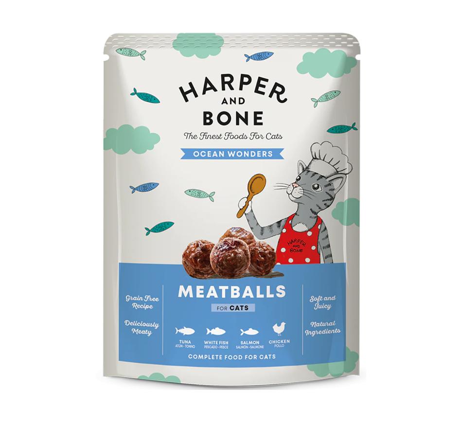 Harper and Bone Gato Adulto Ração Húmida Ocean Wonders