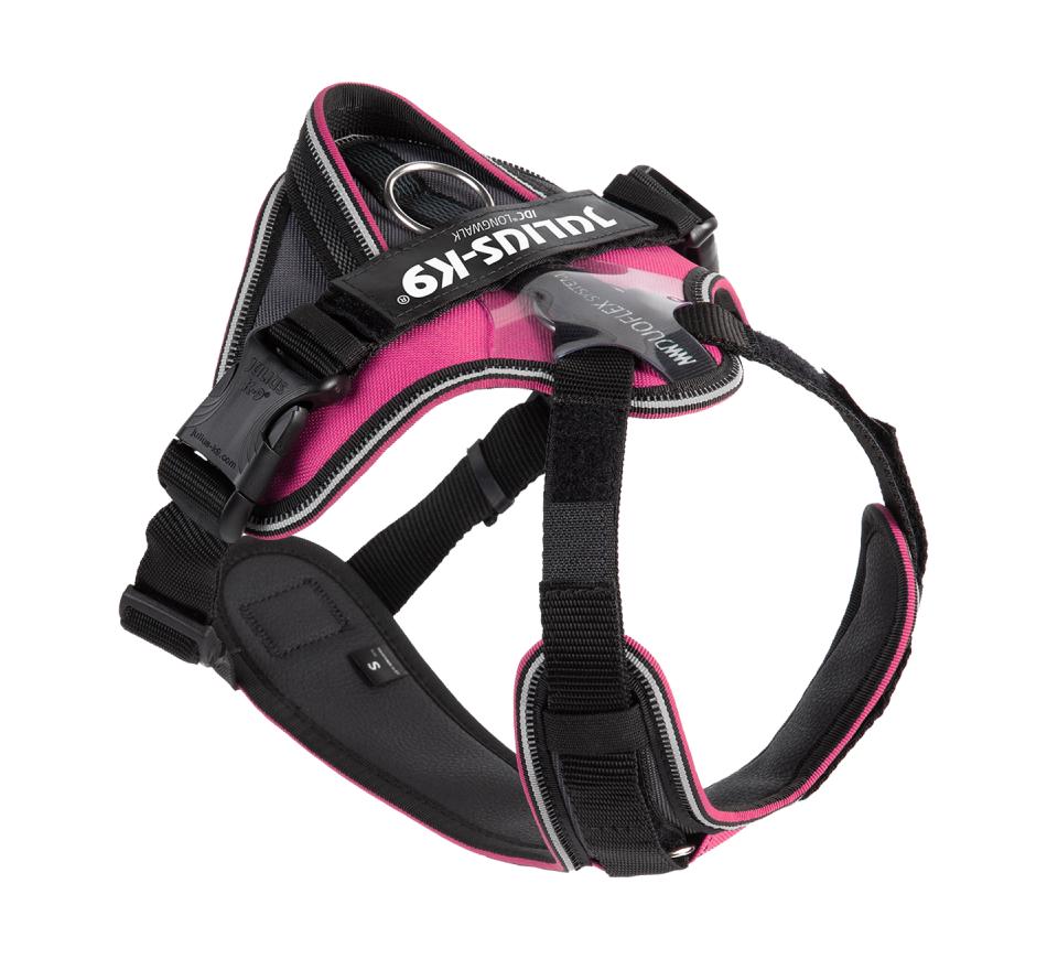 Julius K9 Arnês IDC Longwalk - Rosa/Cinza