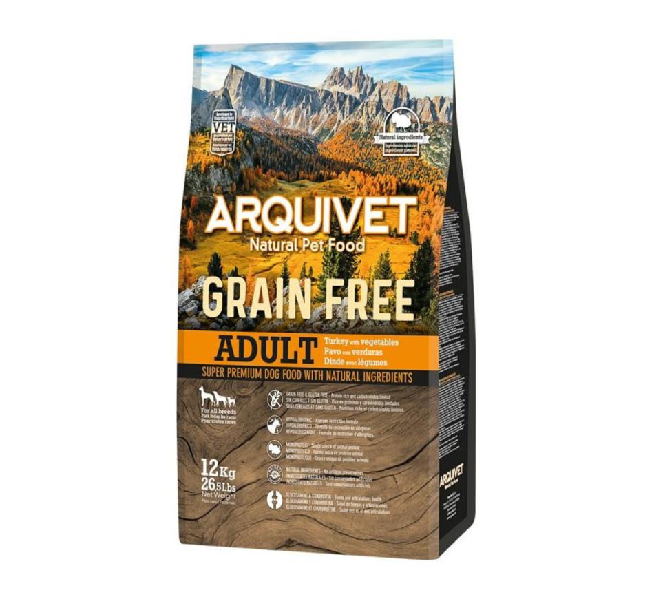Arquivet Grain Free Adult Dog Turkey & Vegetables