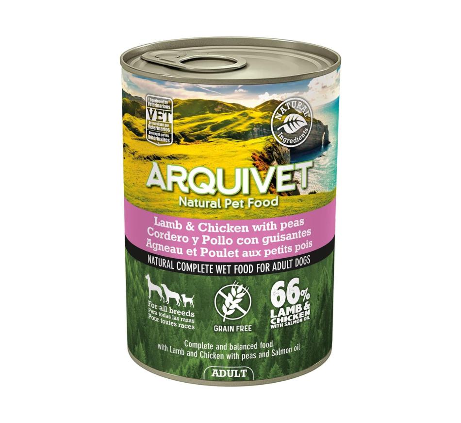 Arquivet Húmida Adult Dog Lamb, Chicken, Peas and Salmon Oil