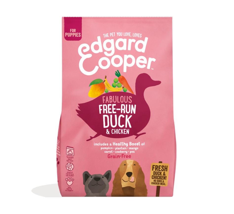 Edgard & Cooper Ração Seca Puppy - Pato e Frango do Campo