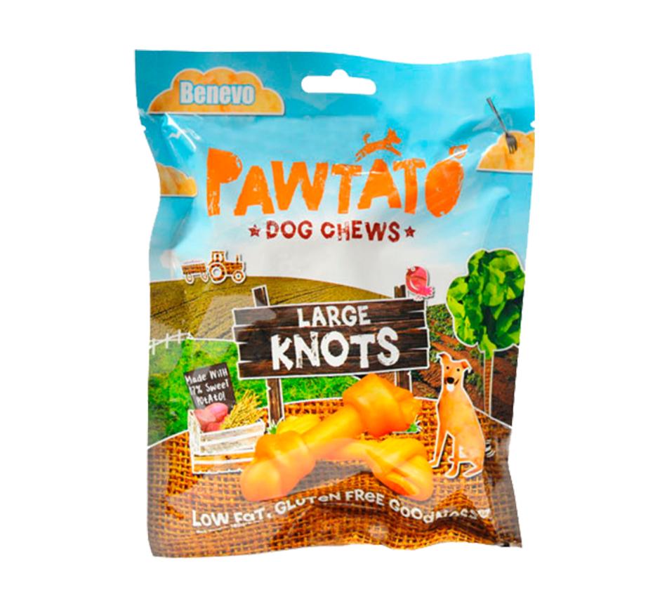 Benevo's Pawtato Large Knots - Chew Hipoalergénico