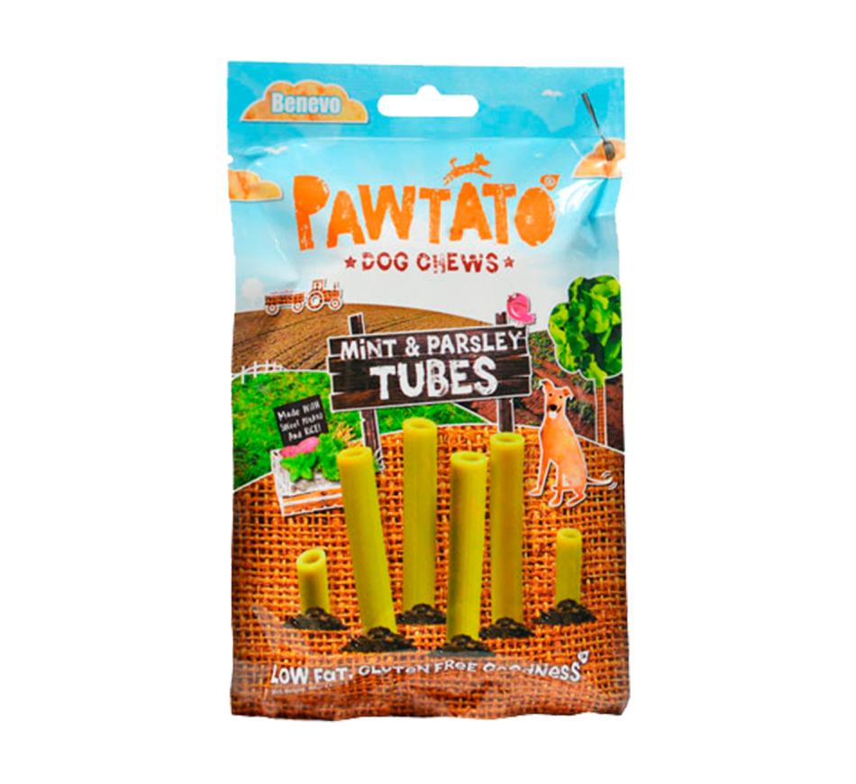 Benevo's Pawtato Mint & Parlsley Tubes - Snack Hipoalergénico