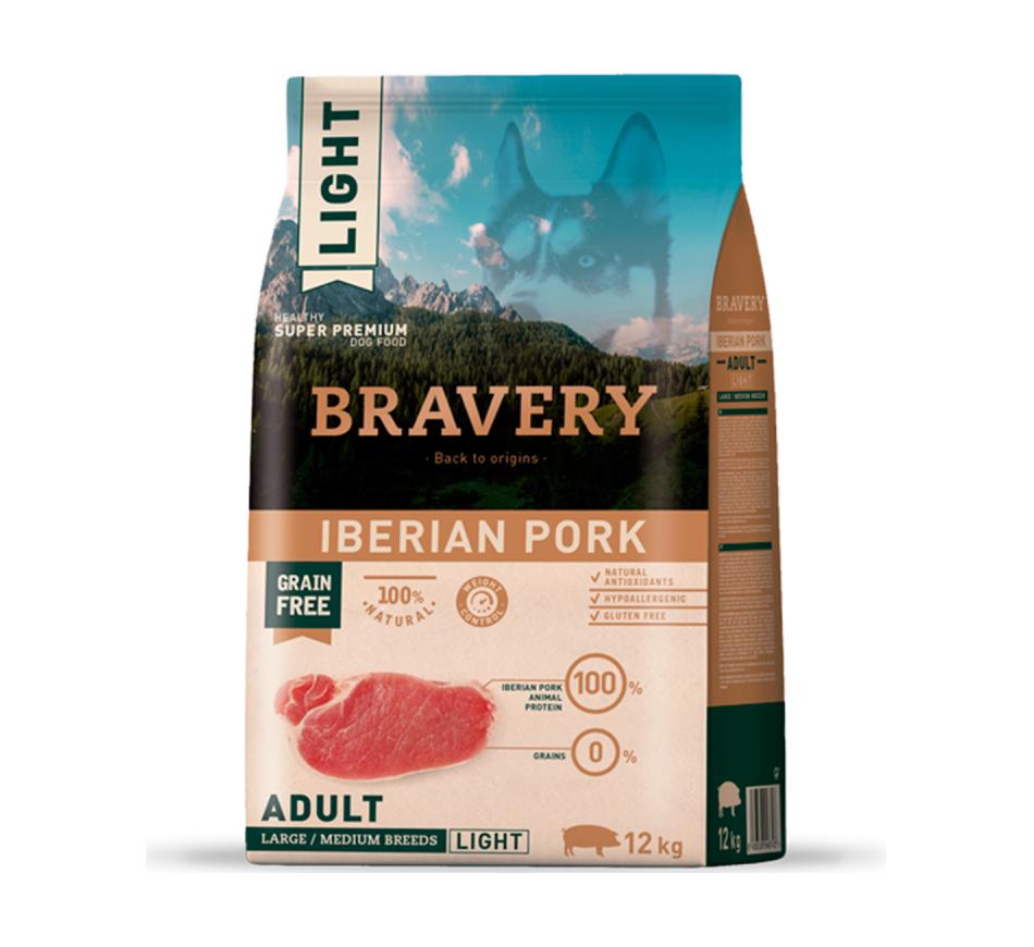 Bravery Dog Adult Medium/Large Light - Porco Ibérico & Grain Free