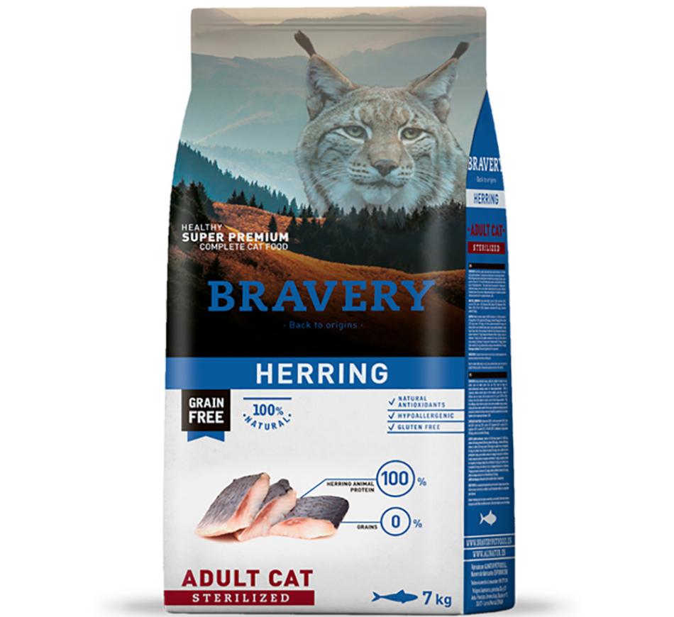 Bravery Cat Adult Sterilised Herring (Arenque) GF