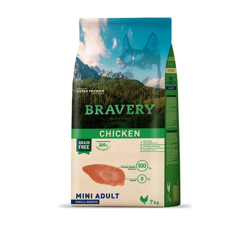 Bravery Dog Adult Mini/Small - Frango & Grain Free