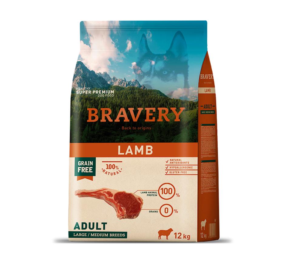 Bravery Dog Adult Medium/Large - Borrego & Grain Free