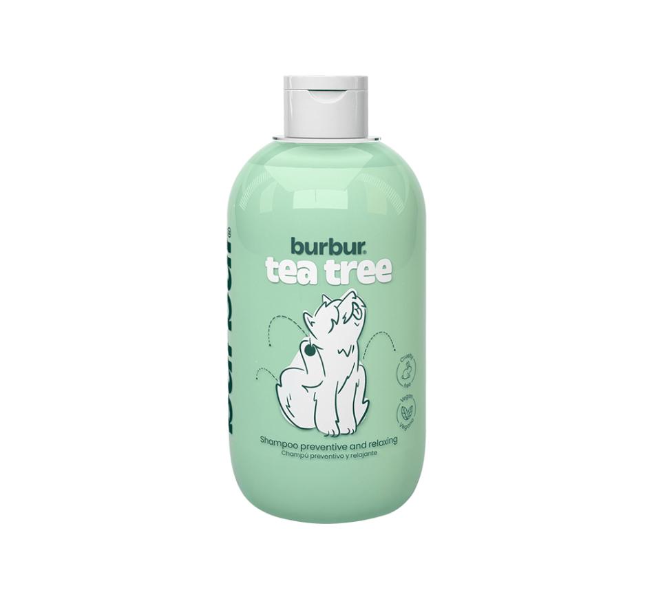 Burbur Champô Tea Tree - Champô Extrato Chá Vegano Cães e Gatos