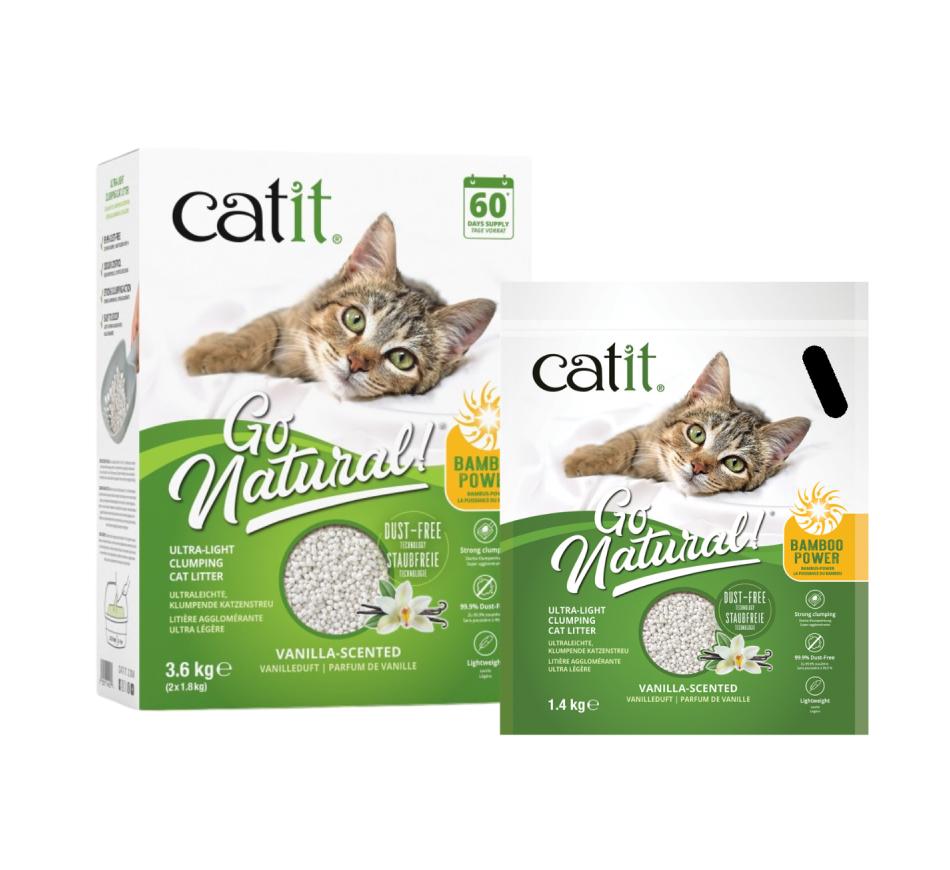 Go Natural Areia Aglomerante Bambu e Baunilha - Catit