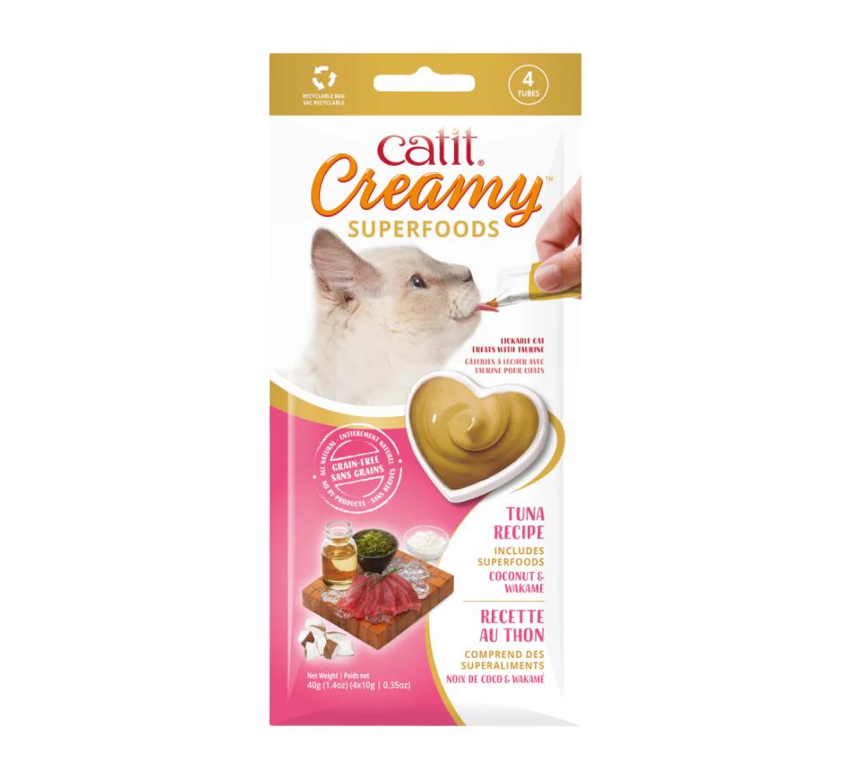 Catit Creamy Superfood Atúm, Coco e Wakame