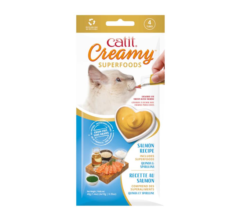 Catit Creamy Superfood Salmão, Quinoa e Espirulina