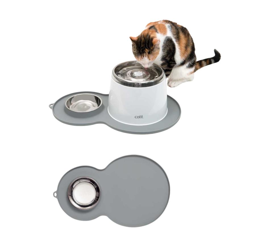 Catit Placemate Peanut - Base de Silicone e Comedouro
