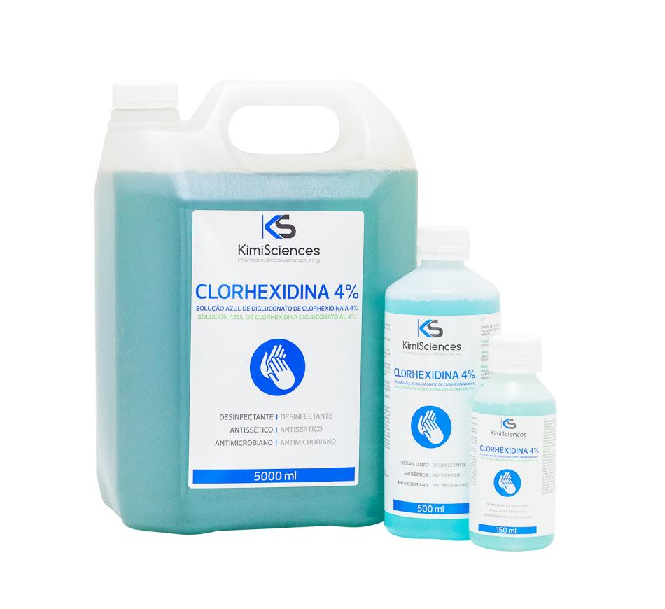 Clorhexidina 4% Solução Azul De Lavagem