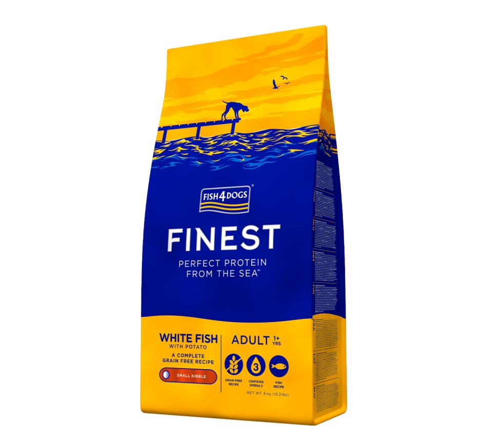 Fish4Dogs Finest Peixe Branco & Batata Cão Adulto Raças Pequenas 