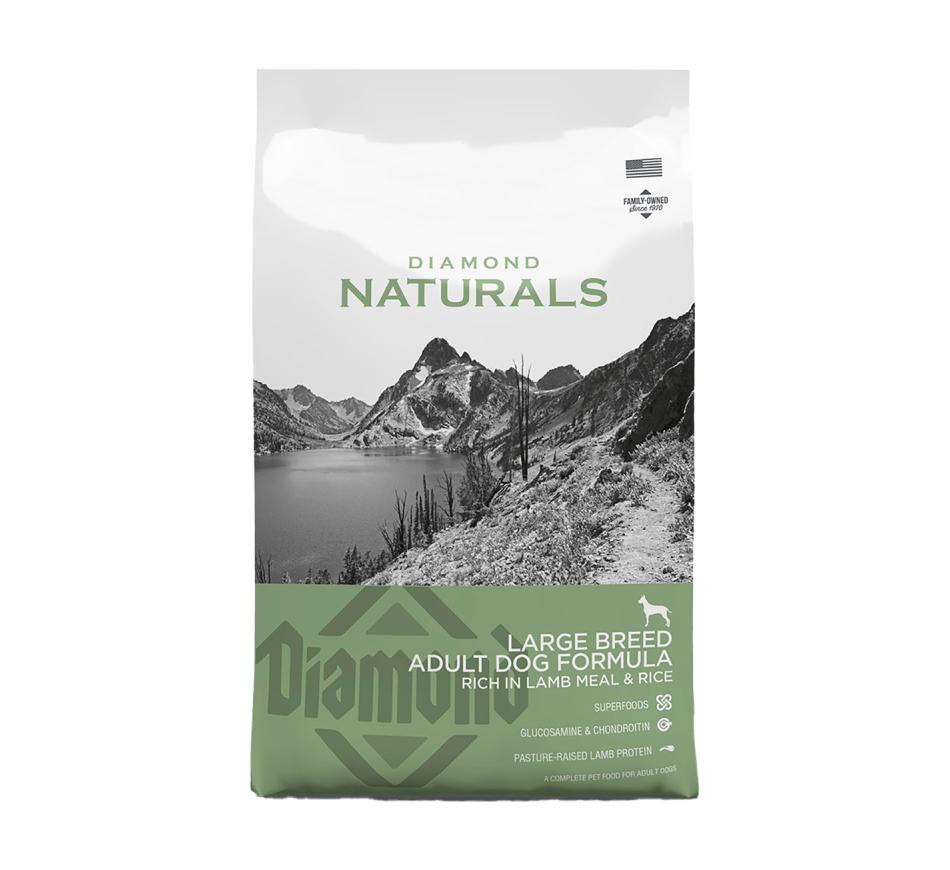 Diamond Naturals Adult Dog Raça Grande Borrego & Arroz