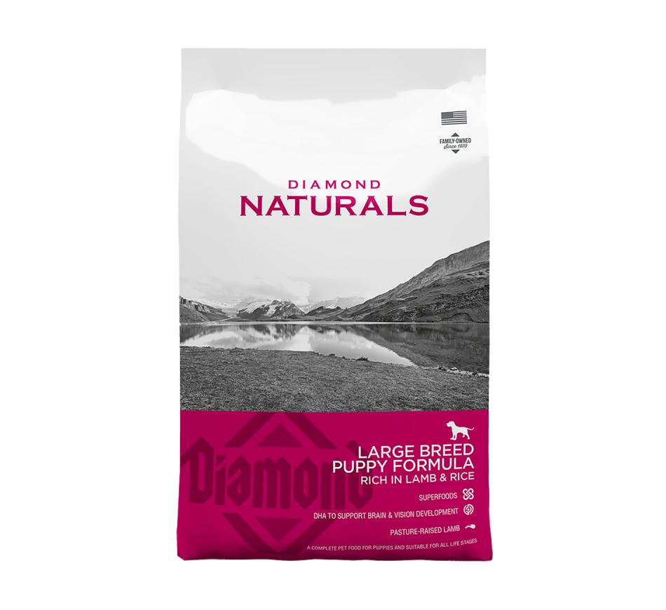 Diamond Naturals Puppy Raça Grande Borrego & Arroz 