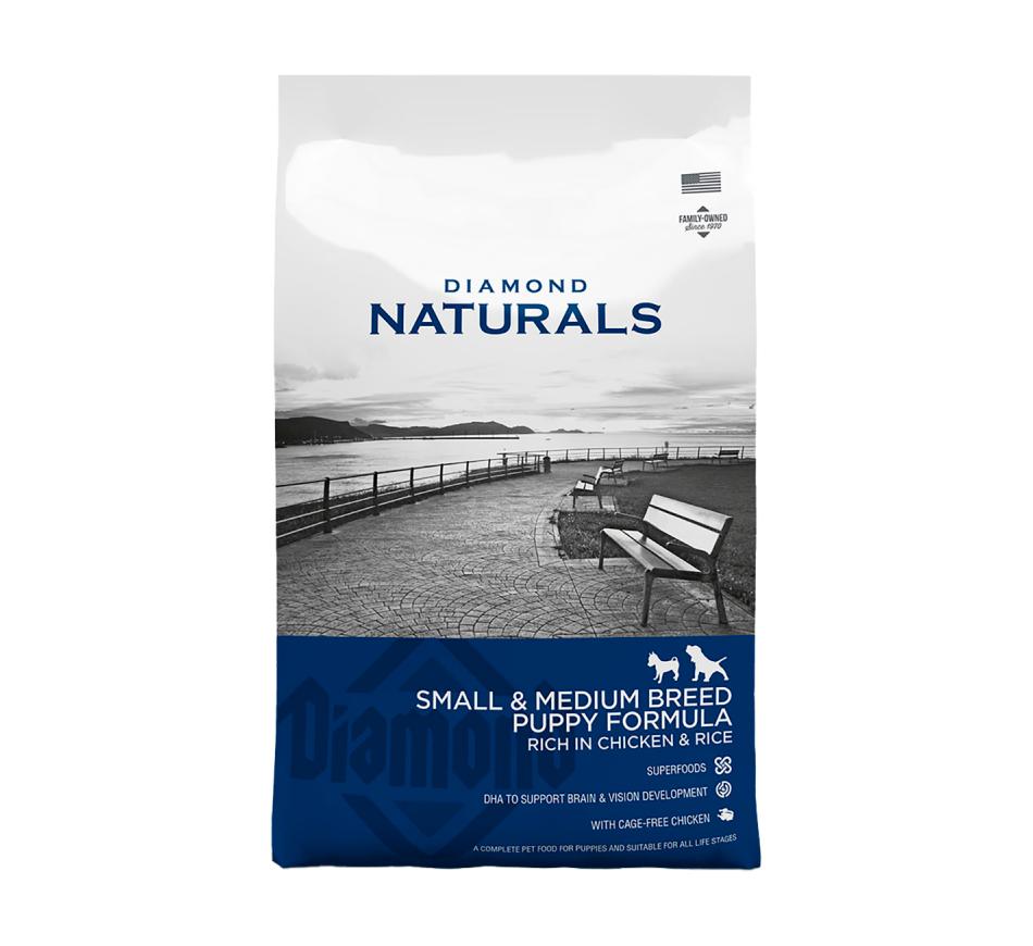 Diamond Naturals Puppy Raças Pequenas e Medias Frango e Arroz