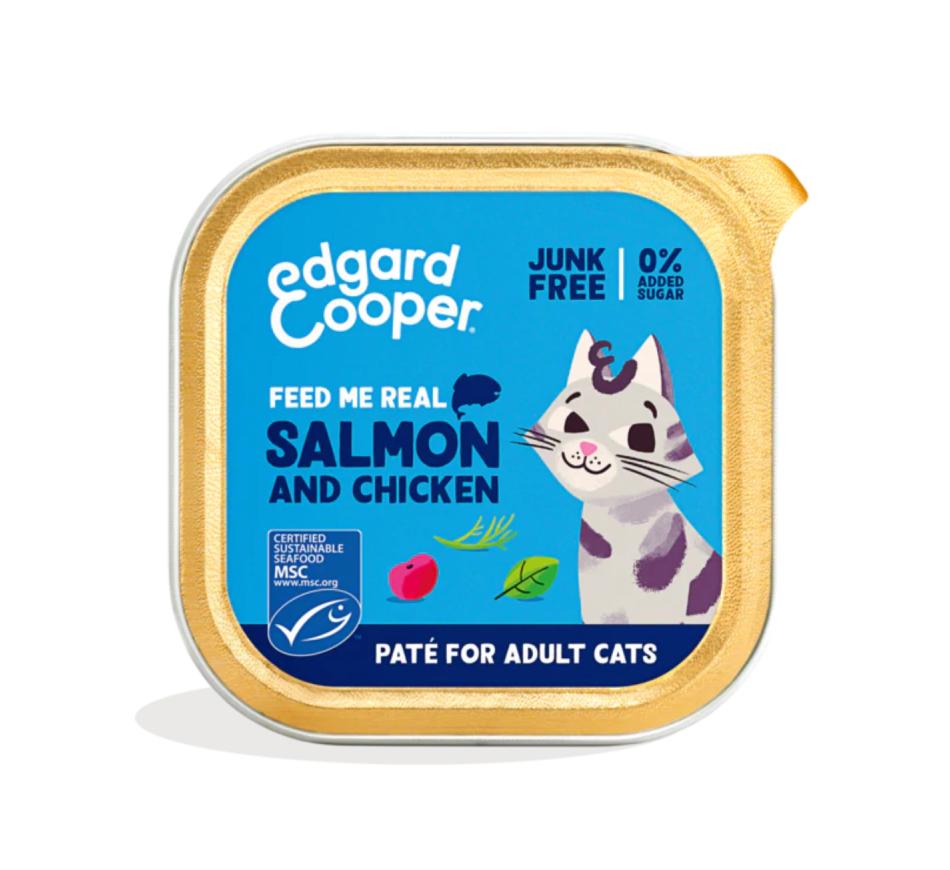 Edgard & Cooper Ração Húmida Paté Gato Adulto - Salmão e Frango