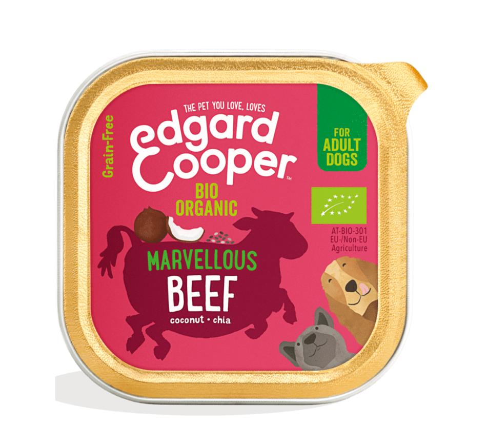 Edgard & Cooper Ração Húmida Terrina Cão Adulto - Vaca Bio