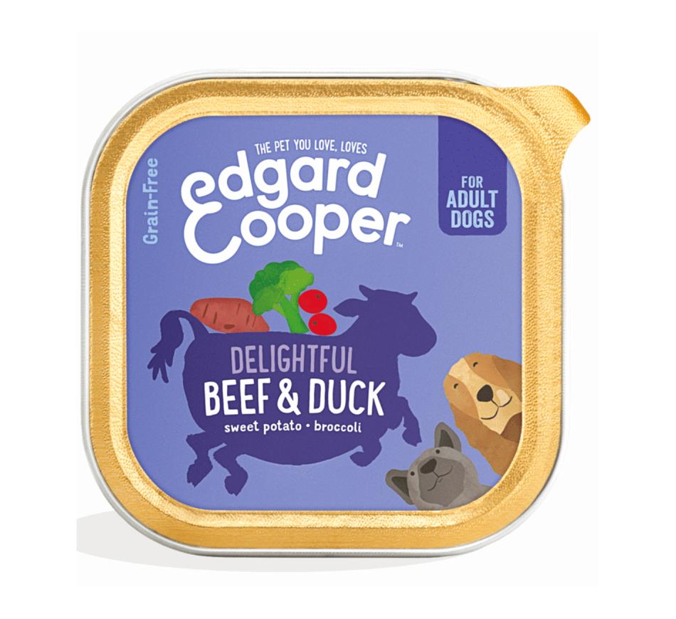 Edgard & Cooper Ração Húmida Terrina Cão Adulto - Vaca e Pato