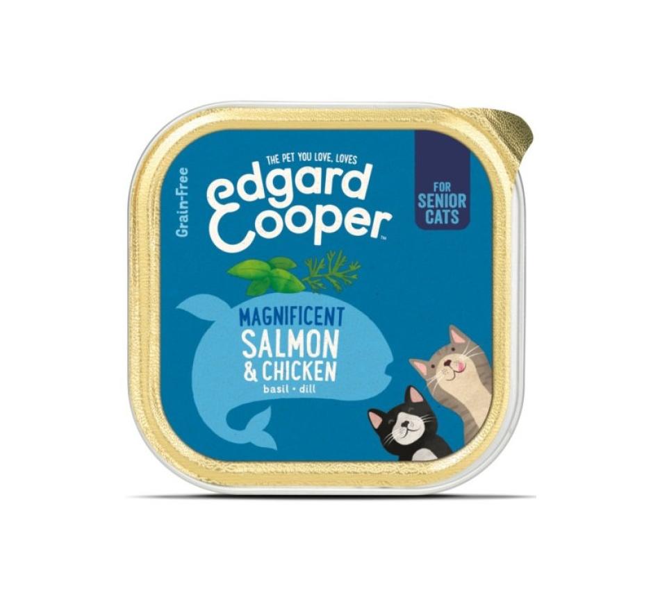Edgard & Cooper Ração Húmida Terrina Gato Senior Frango Salmão