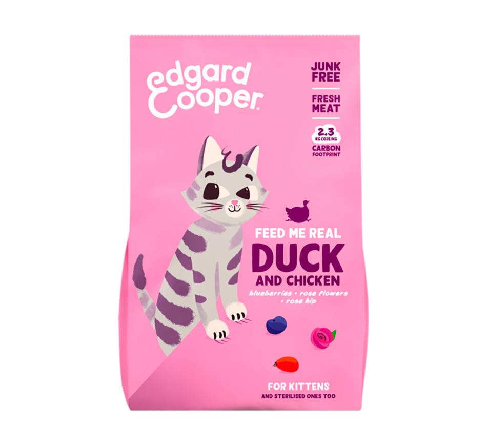 Edgard & Cooper Kitten Ração Seca Pato e Frango do Campo