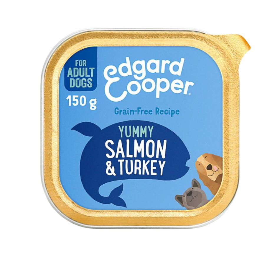 Edgard & Cooper Ração Húmida Terrina Cão Adulto - Salmão e Peru 