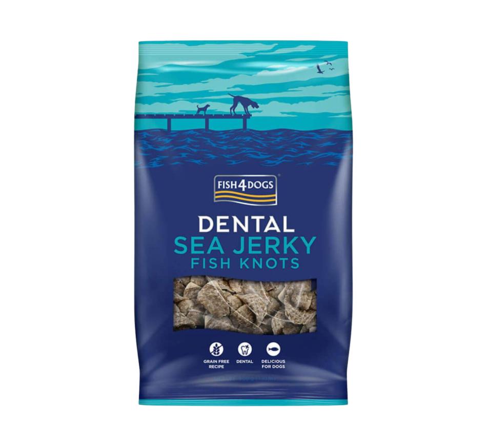 Fish4Dogs Snack Dental Knots Nós de Peixe do Mar  