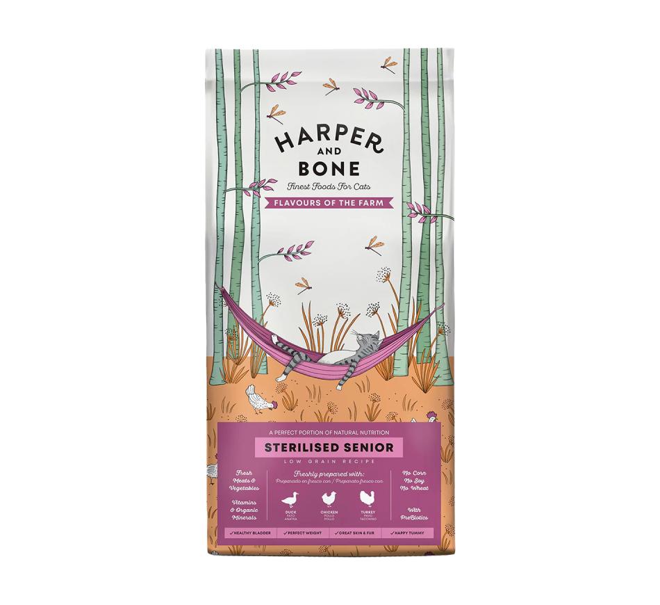 Harper and Bone Gato Senior Sterilised Flavours of the Farm