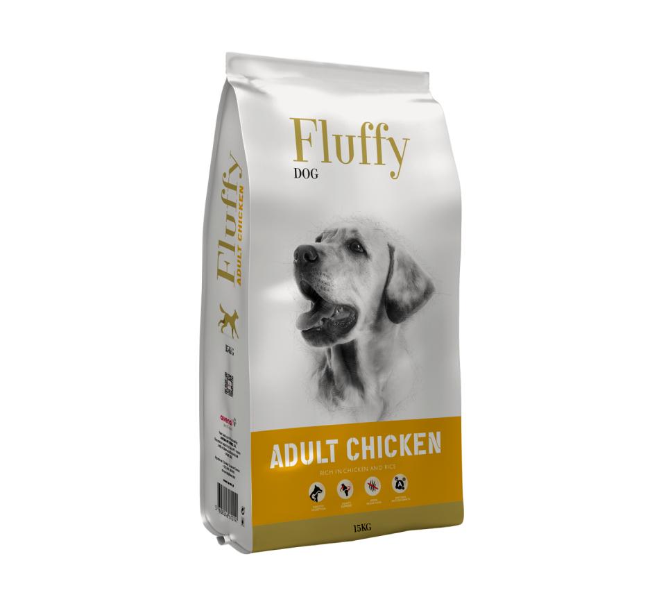 Fluffy Cão Adulto Frango