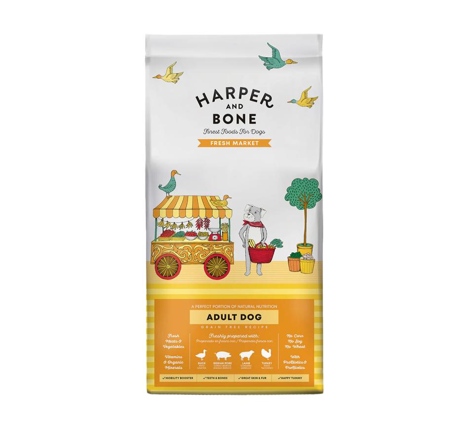 Harper and Bone Cão Adulto Medium & Large Fresh Market