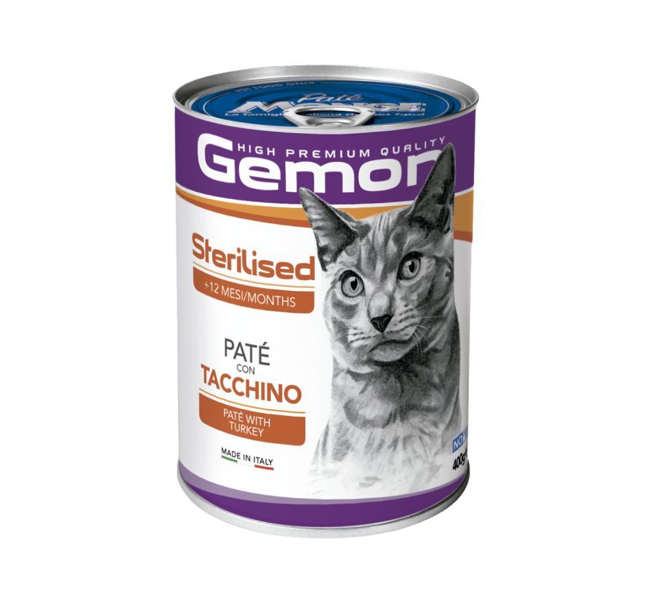 Gemon Gato Ração Húmida Esterilizado Paté de Perú