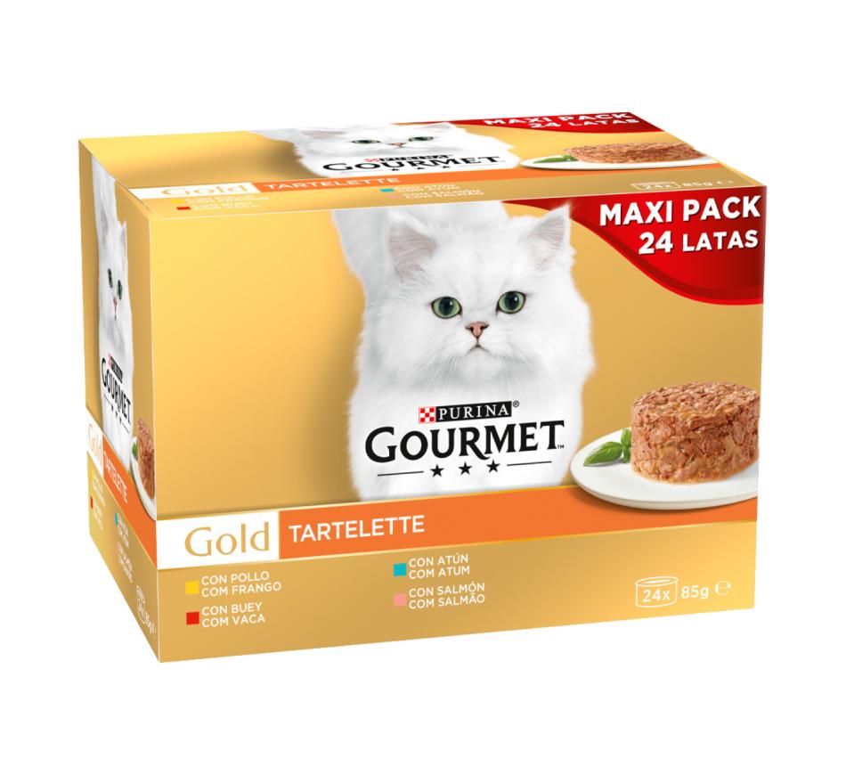 Gourmet Gold Tartelette - Vaca, Frango, Atum, Salmão