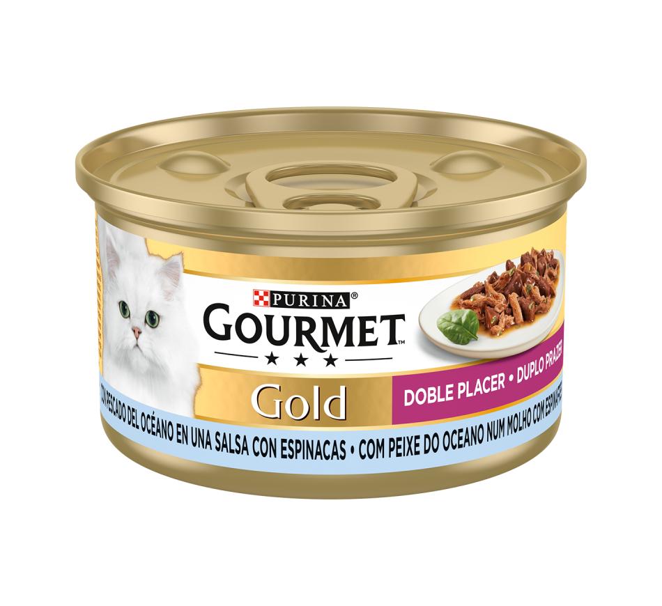 Gourmet Gold Duplo Prazer Peixe Oceano e Espinafres