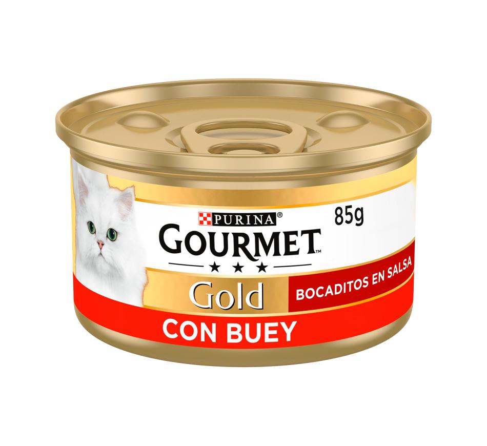 Gourmet Gold Pedacinhos em Molho com Vaca 