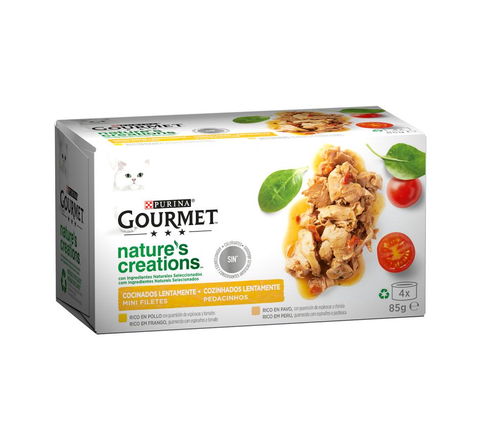 Gourmet Nature's Creations Frango e Peru (4x85gr)